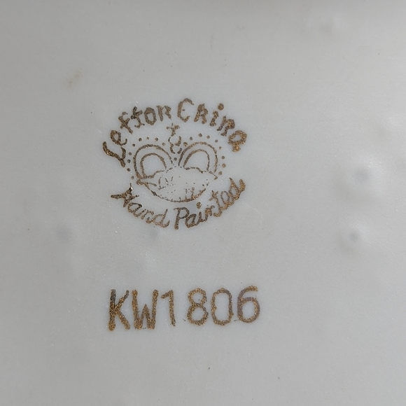 Lefton Hand Painted Bisque Porcelain Piano Baby 6 in - Picture 8 of 9